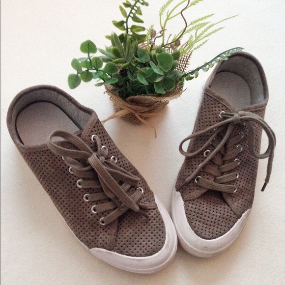 Rag & Bone Standard Issue Suede Perforated Sneaker - Picture 2 of 8